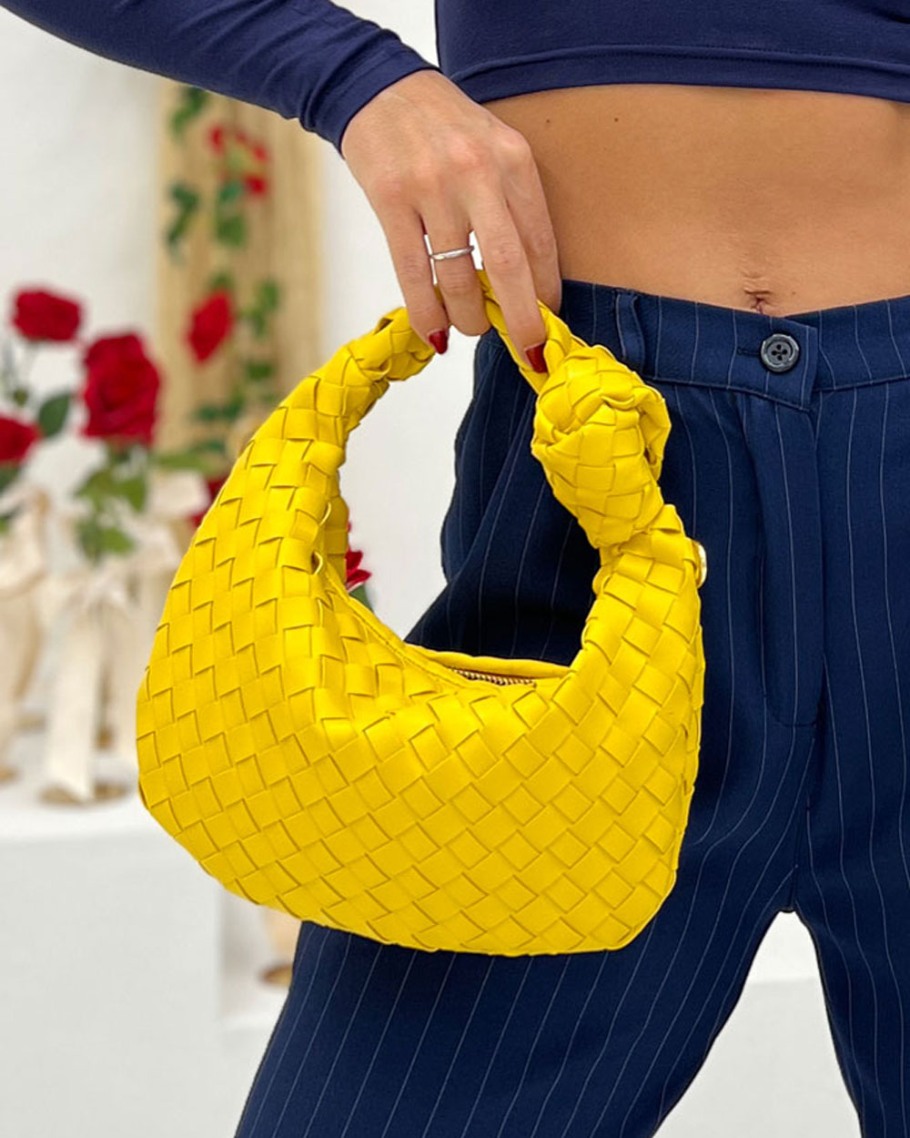 Borsa mini bottega 2323 Giallo