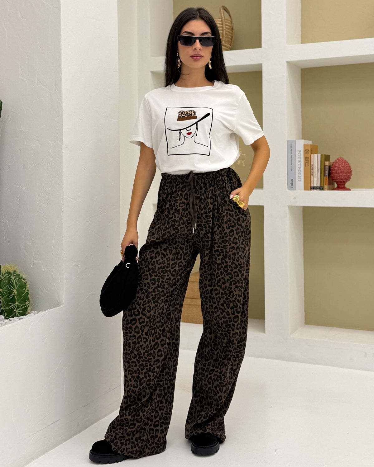 Pantalone animalier Maculato