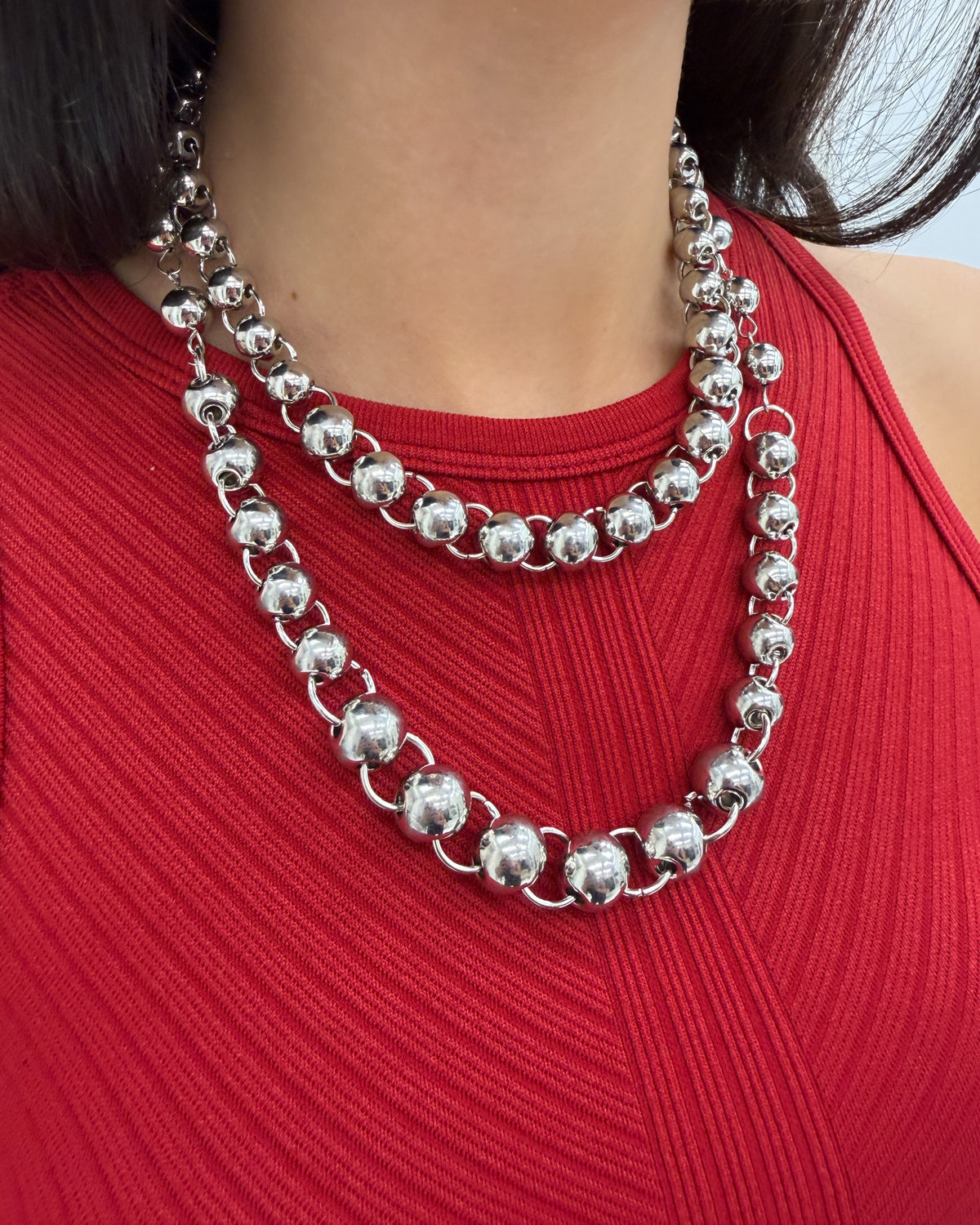 Collana biglie Argento