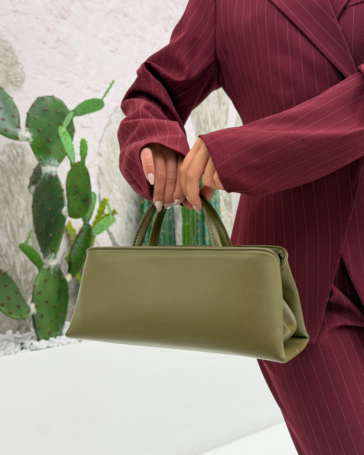 Borsa Rettangolare Verde