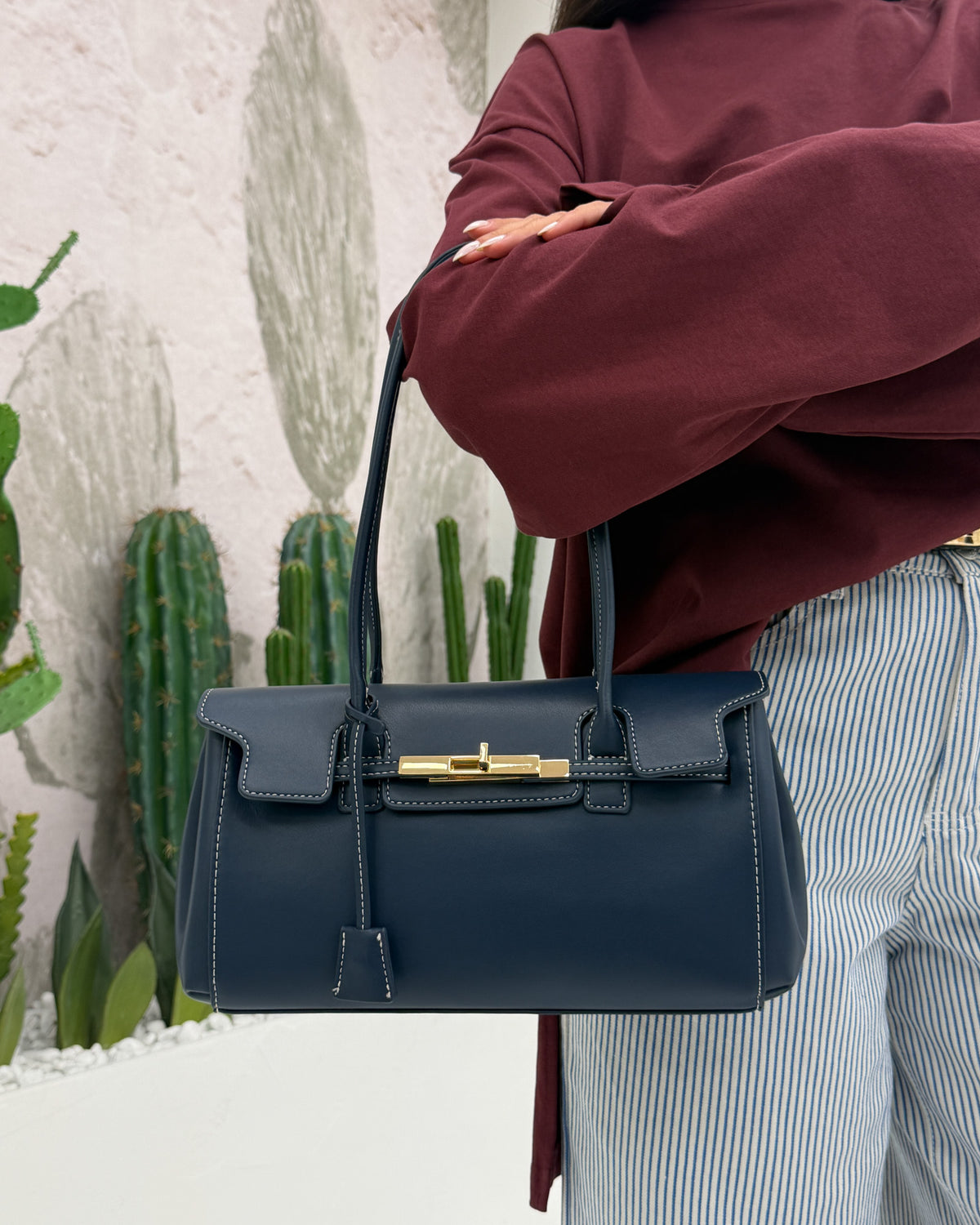 Borsa a spalla Megan Blu