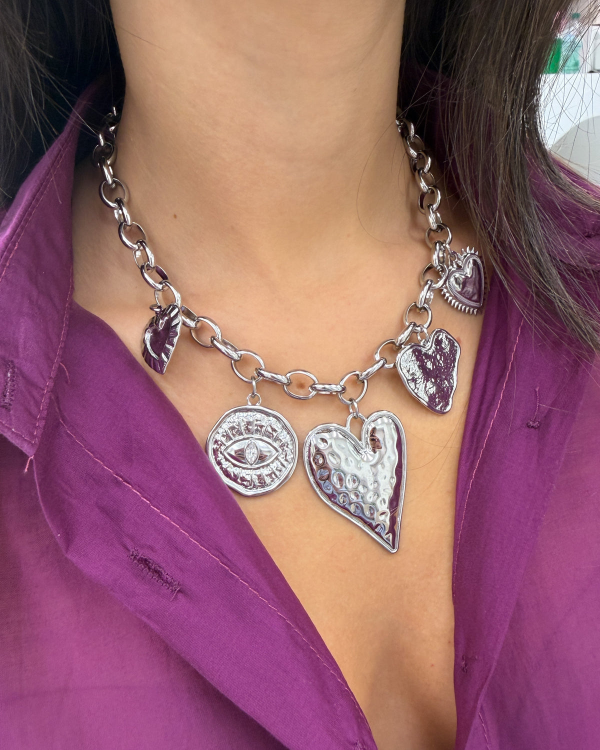 Collana big love Argento
