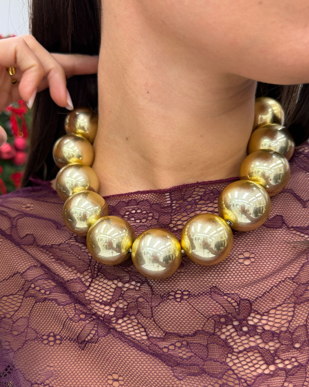 Collana sfere big Oro