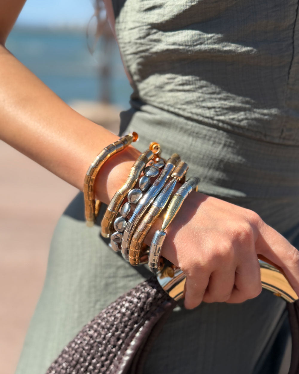 Bracciale Serpente Oro/Argento