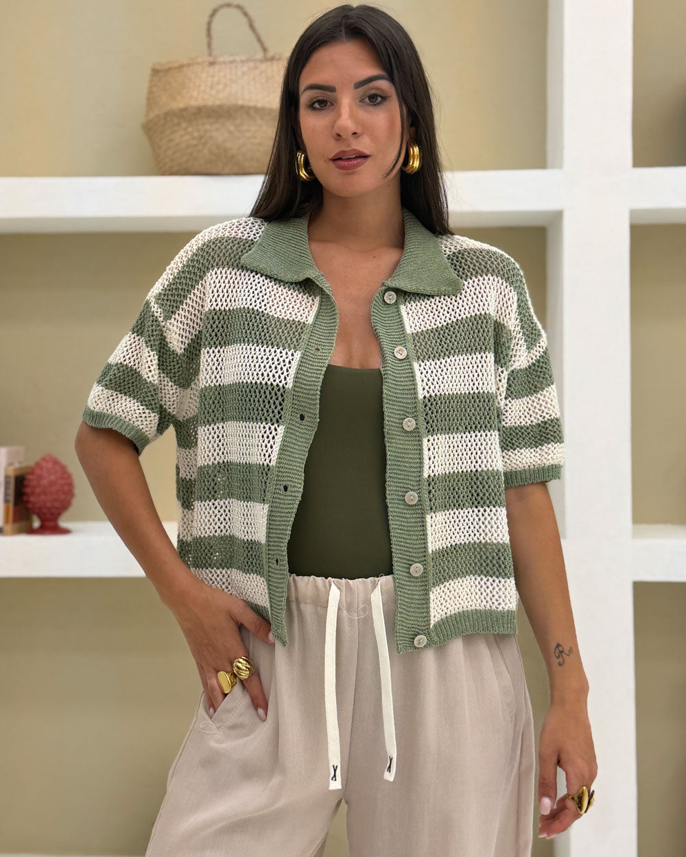 Cardigan Manu Verde