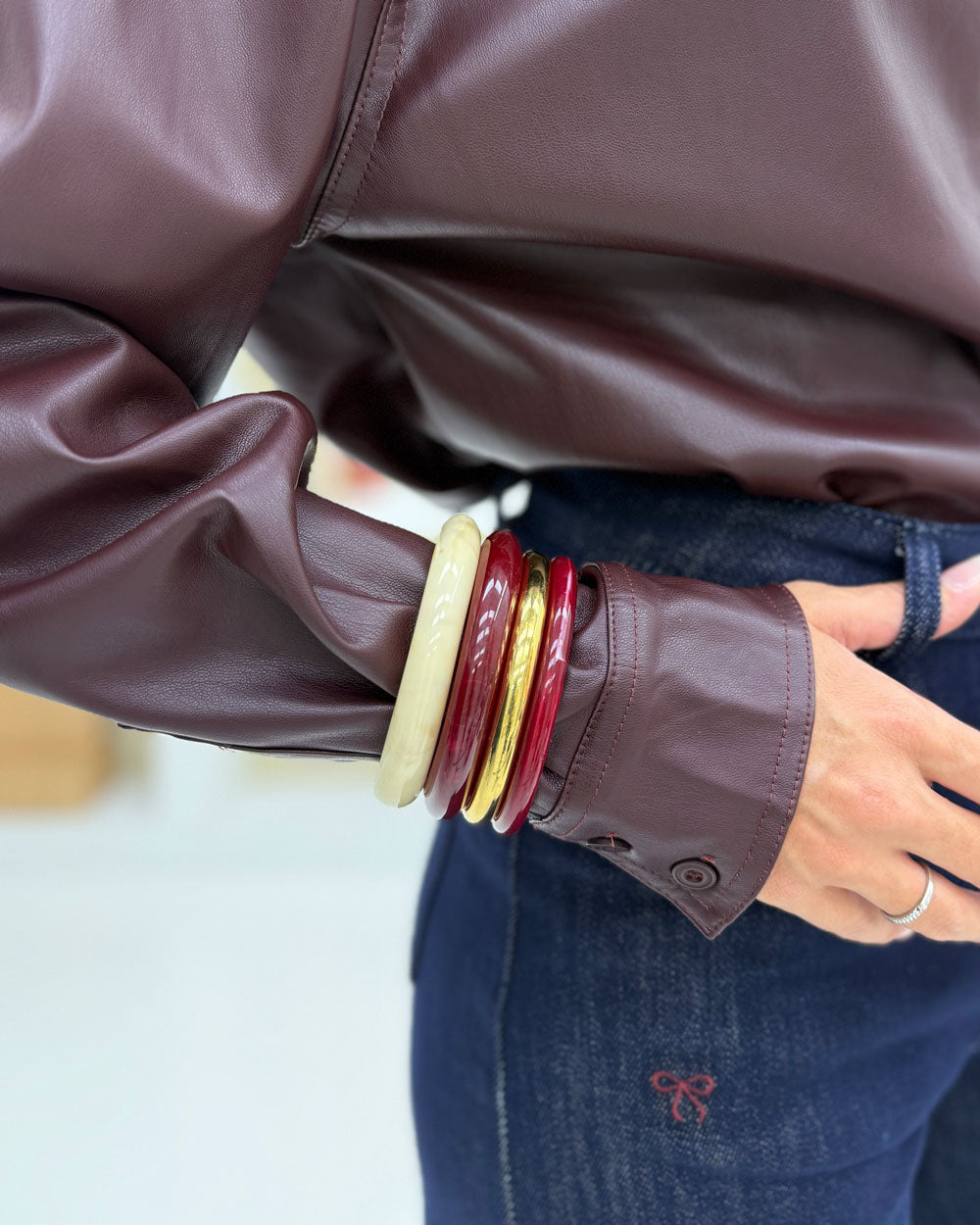 Bracciale Lolita rigido Rosso