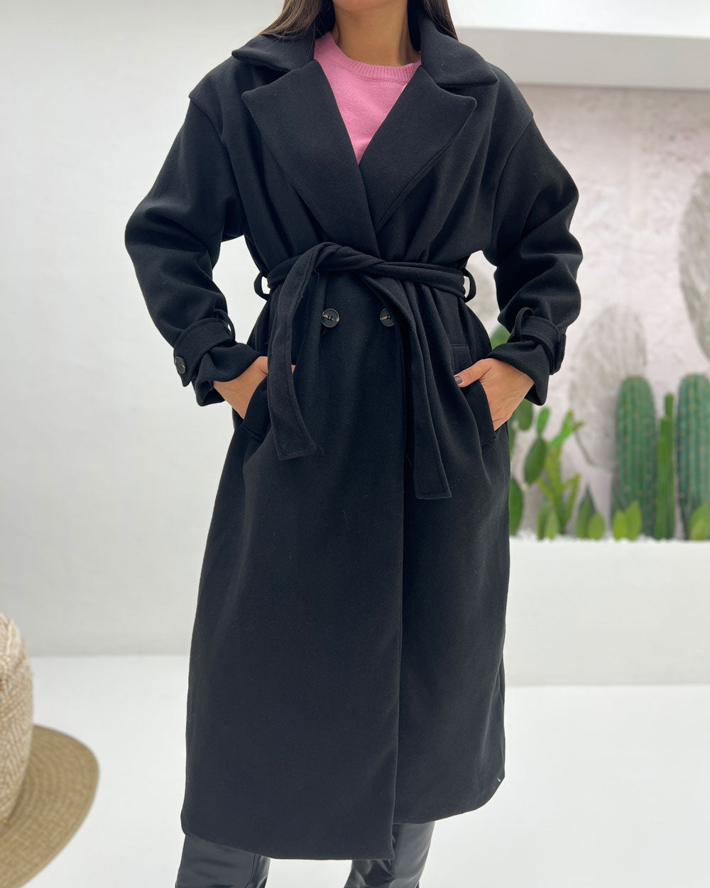 Cappotto foderato Fusciacca Nero