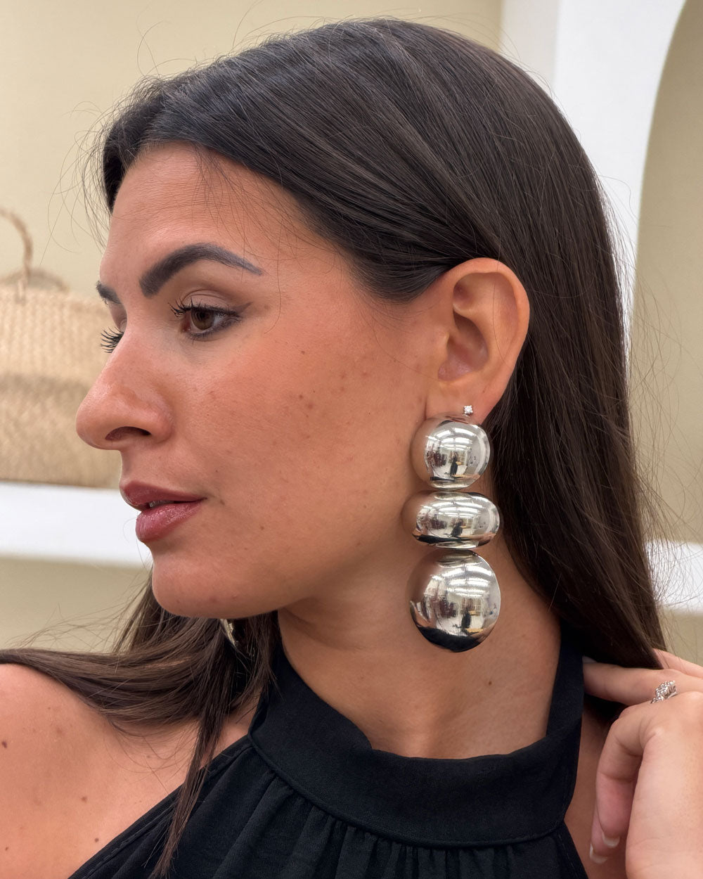 Orecchini maxi bomb Argento