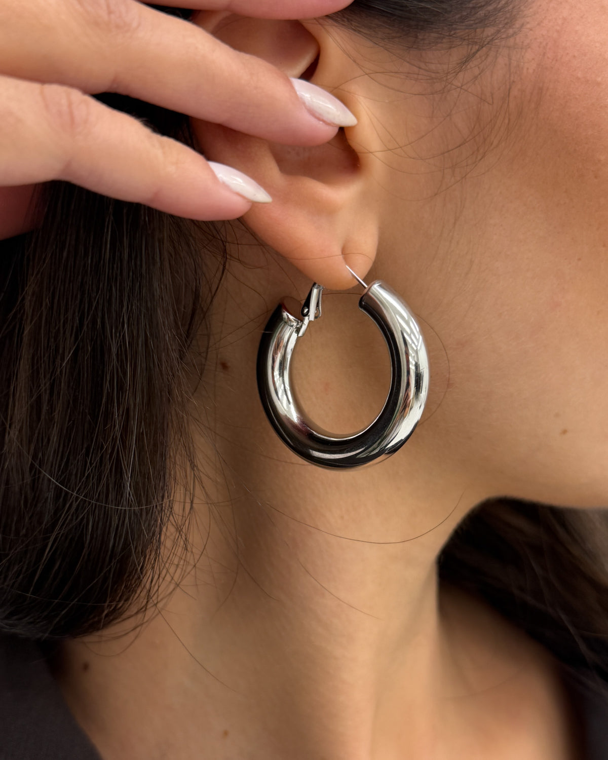 Orecchini Middle Ring Argento