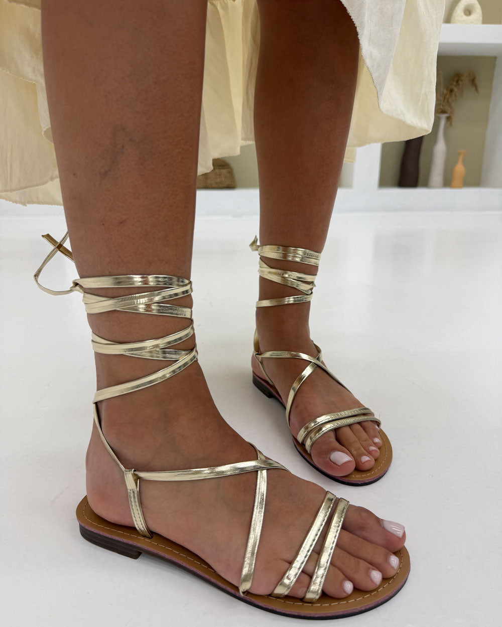 Sandalo Gladiator Oro