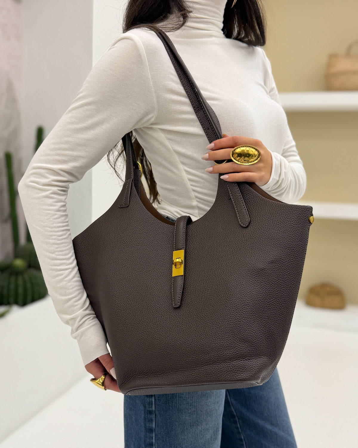 Borsa Miss eco Marrone