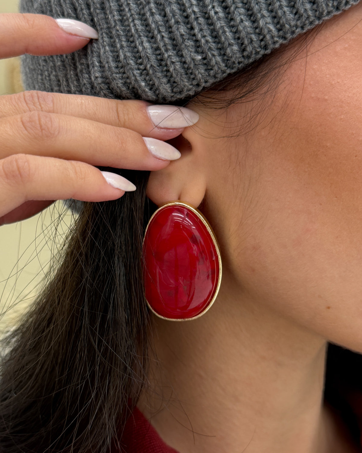 Orecchini Brigerton Rosso