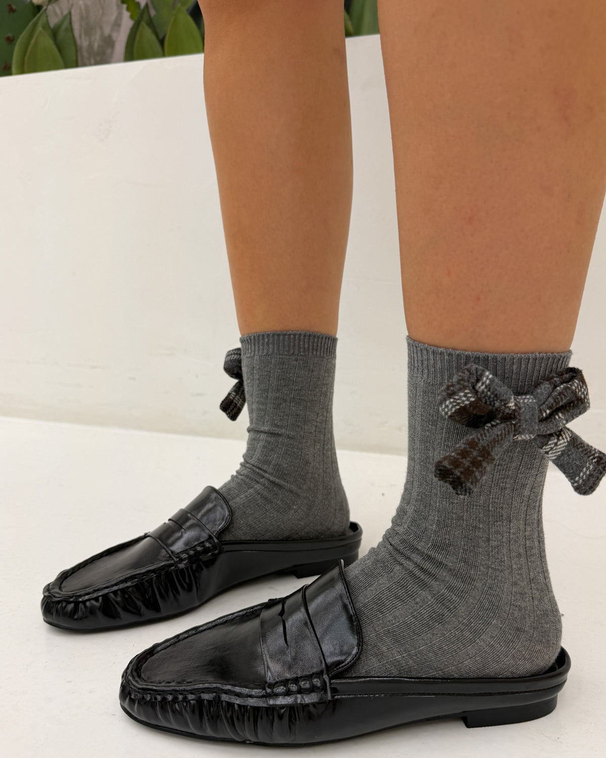 Mules\mocassino Vernice. Nero