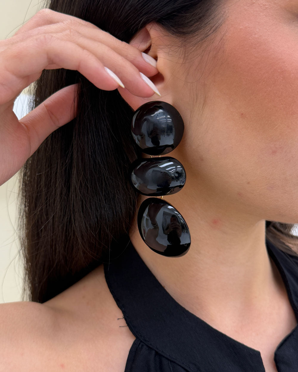 Orecchini maxi bomb Nero