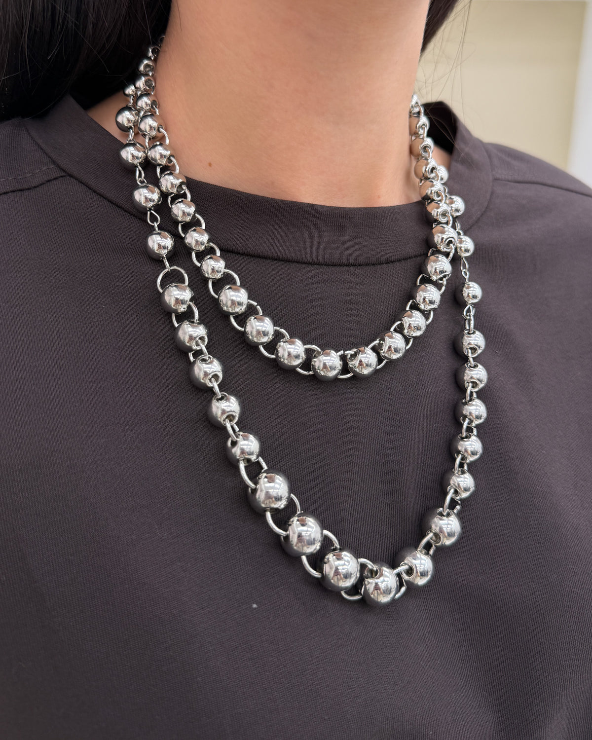 Collana biglie Argento