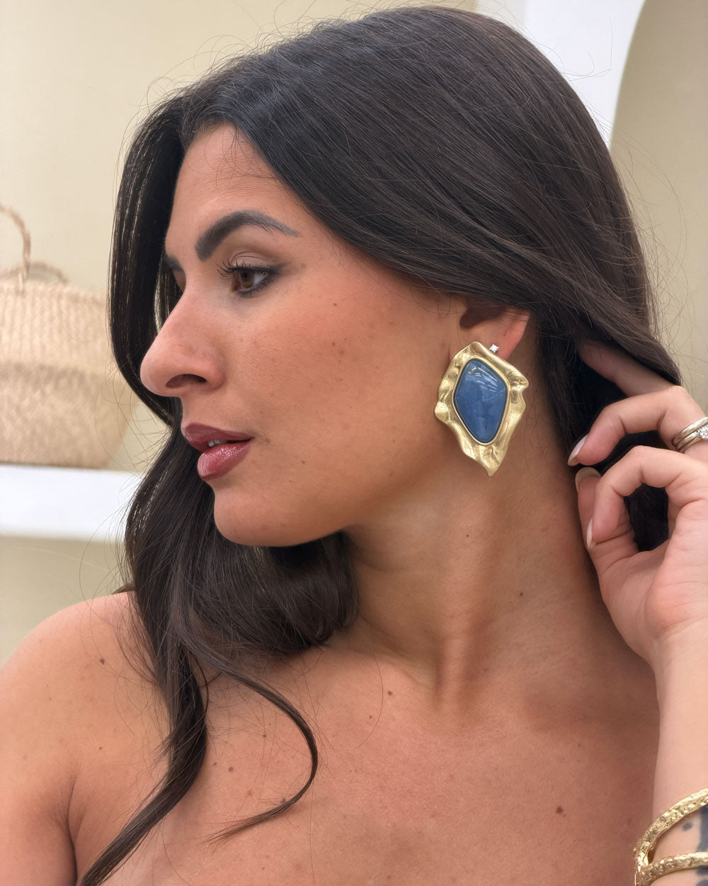 Orecchini Rombo Blu