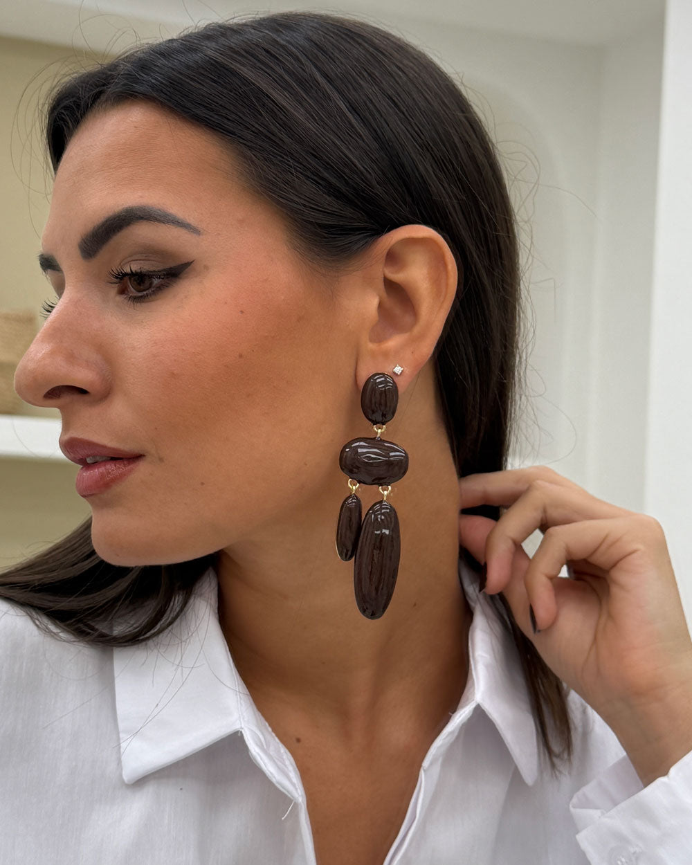 Orecchini Petral Marrone