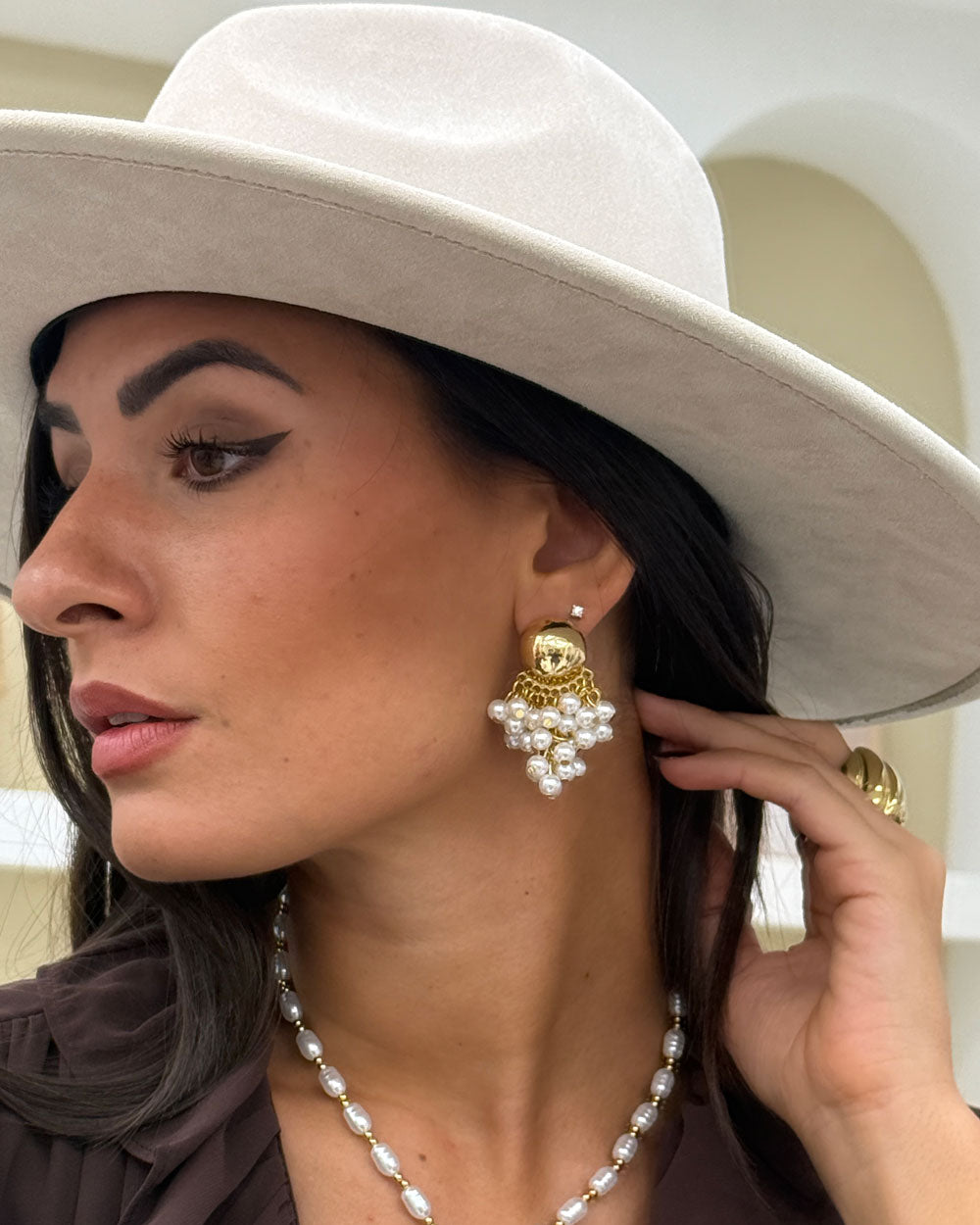 Orecchini Fashion Bianco
