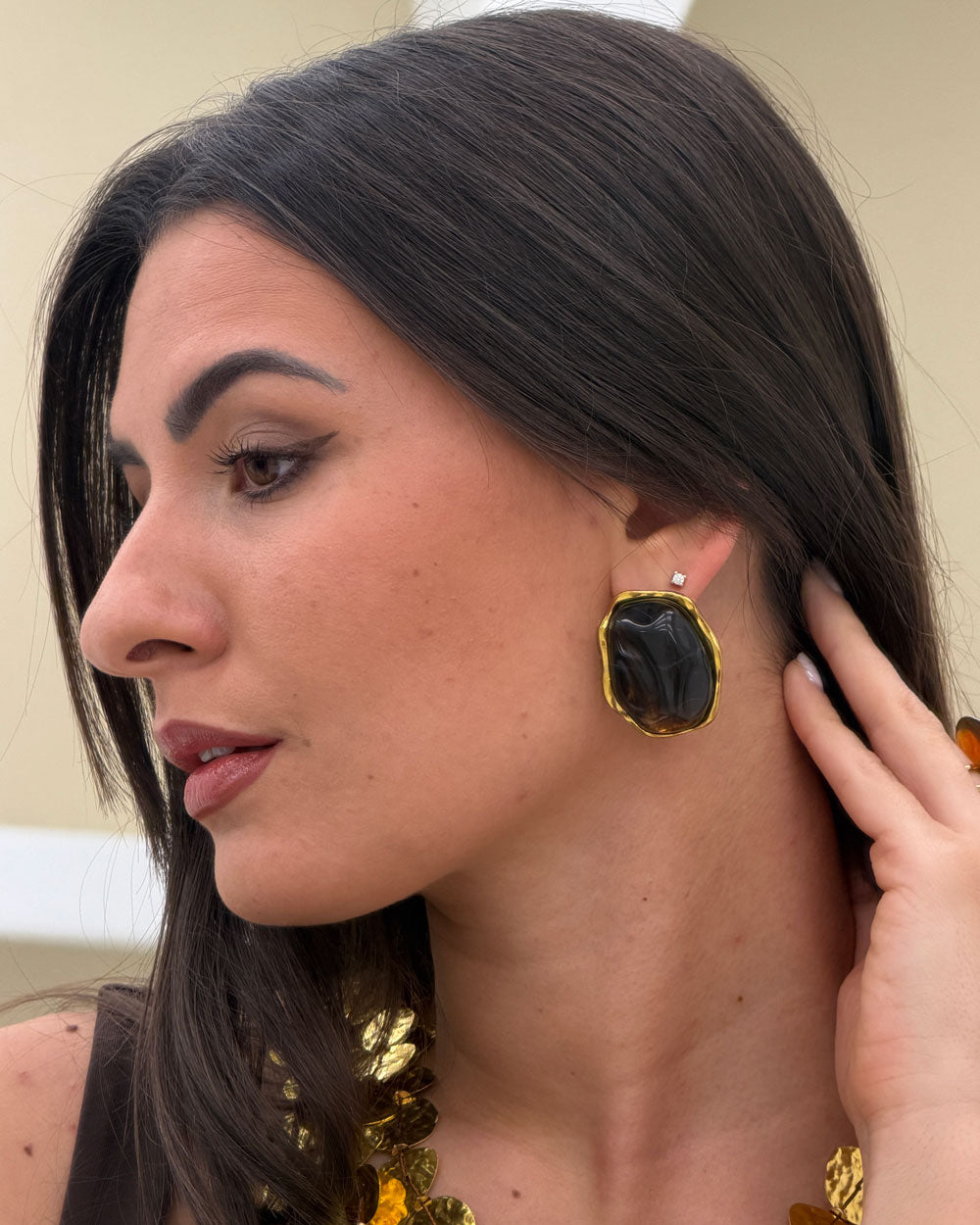 Orecchini Contessa Marrone