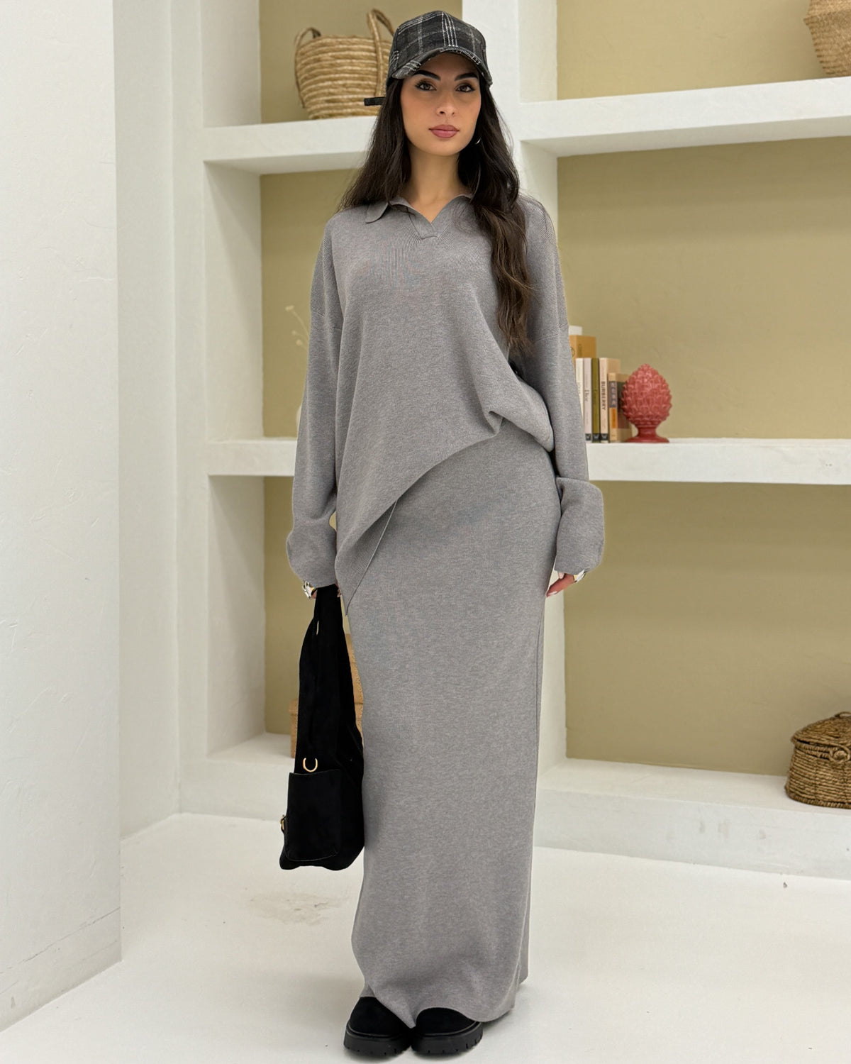 Coordinato colletto PREMIUM Grigio