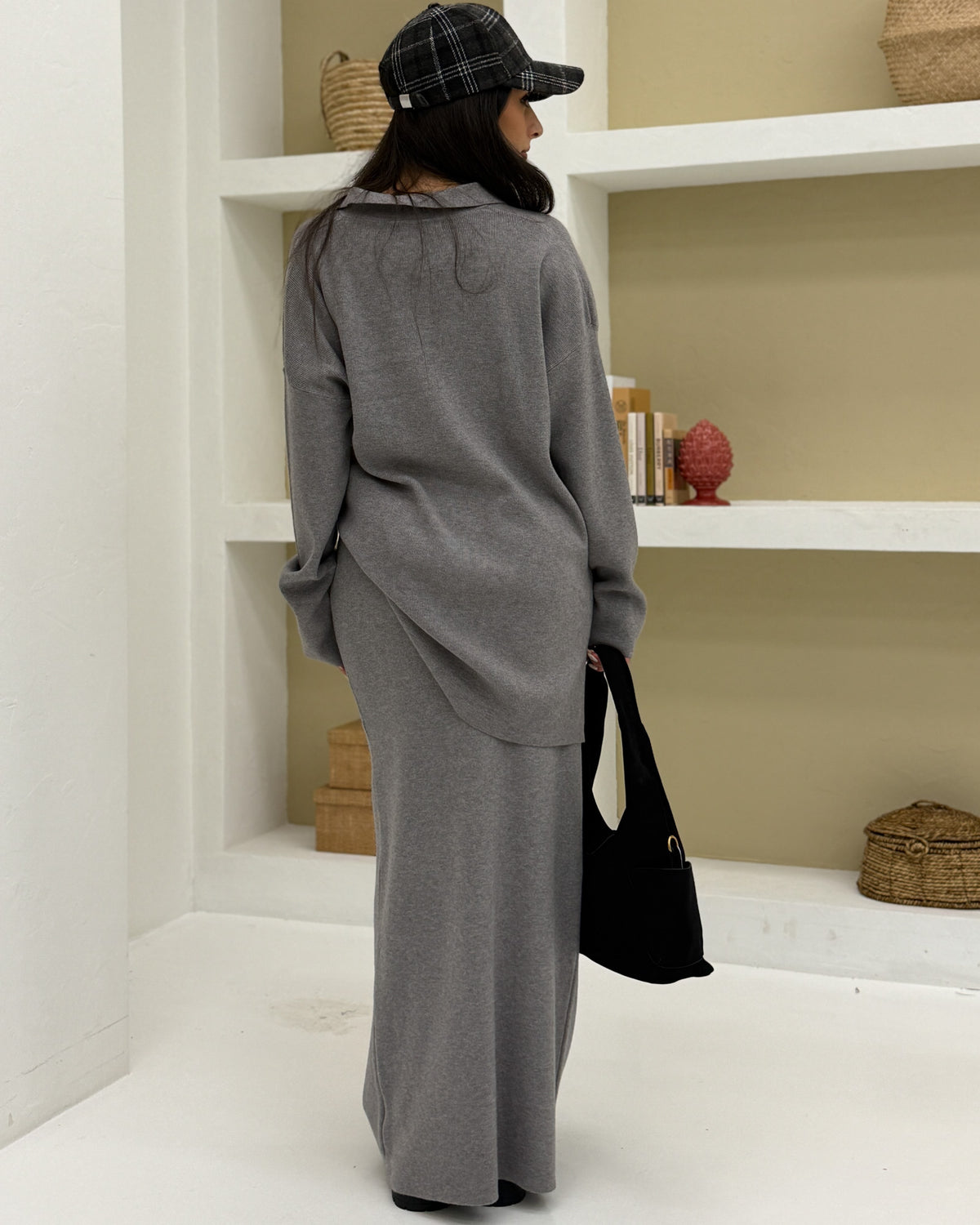 Coordinato colletto PREMIUM Grigio