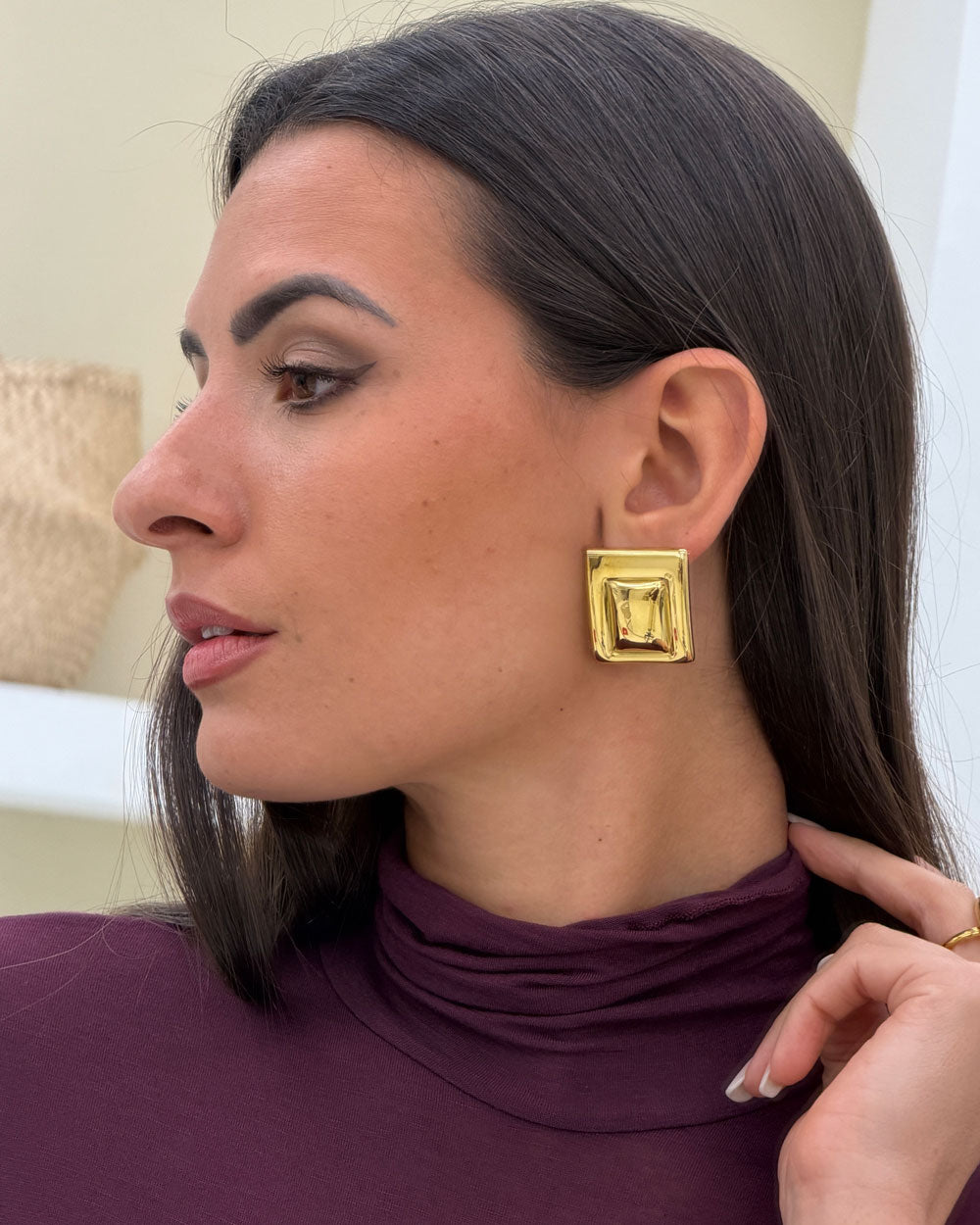 Orecchini Cornice Oro