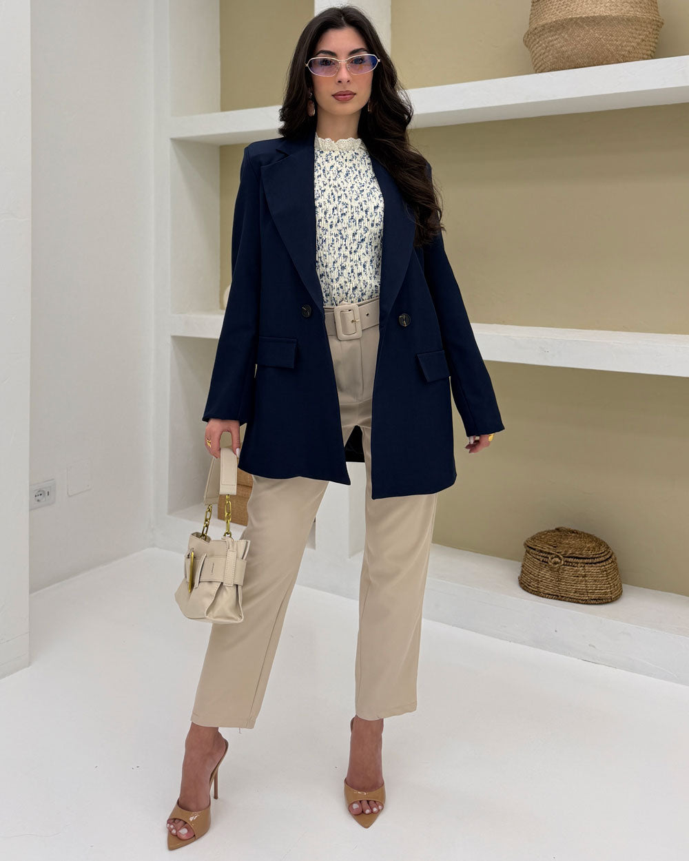 Blazer doppiopetto 4 bottoni Blu