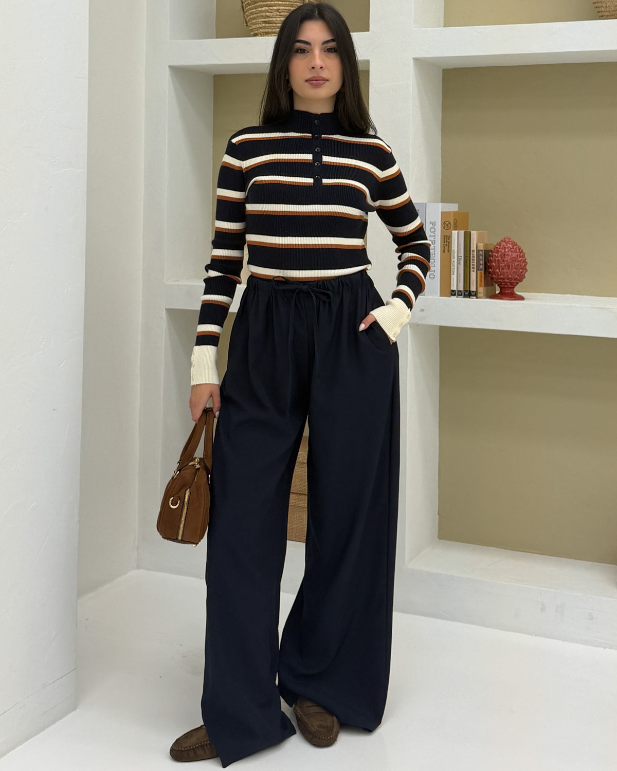 Pantalone coulisse Armony Blu
