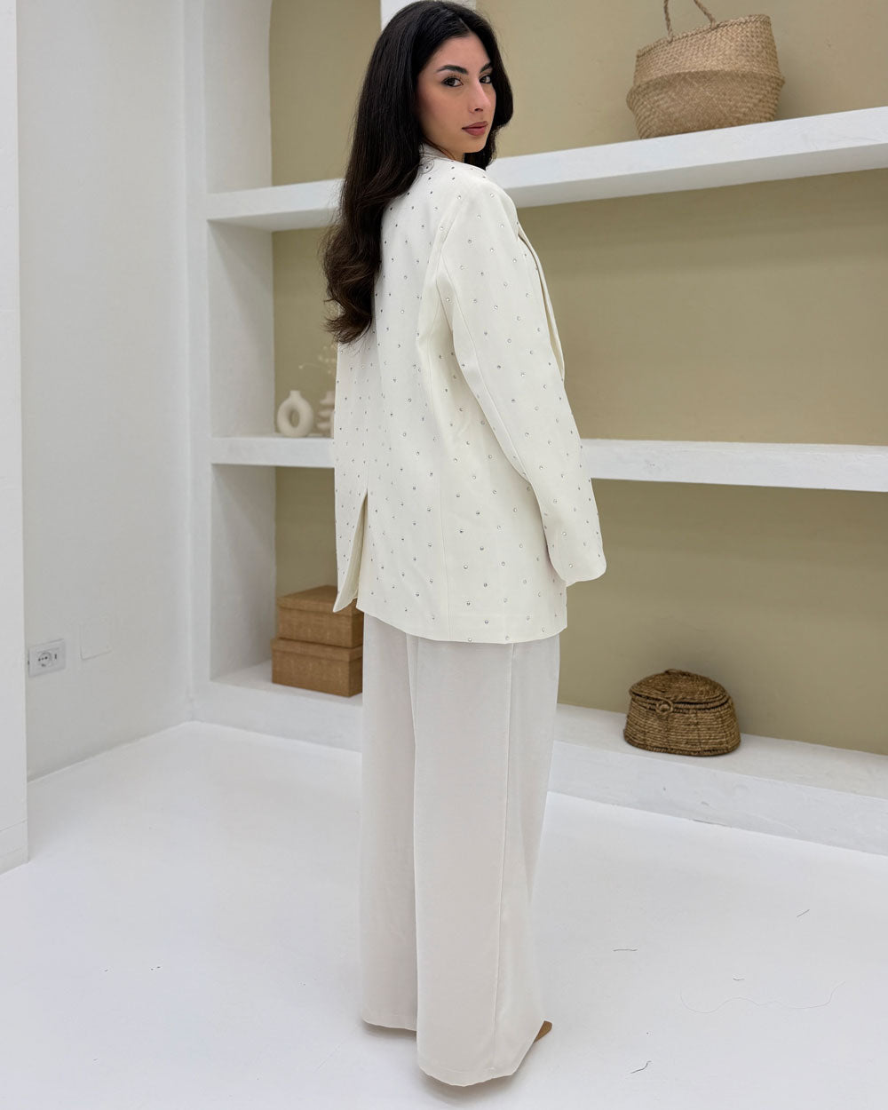 Blazer strass Y1313-3 Panna