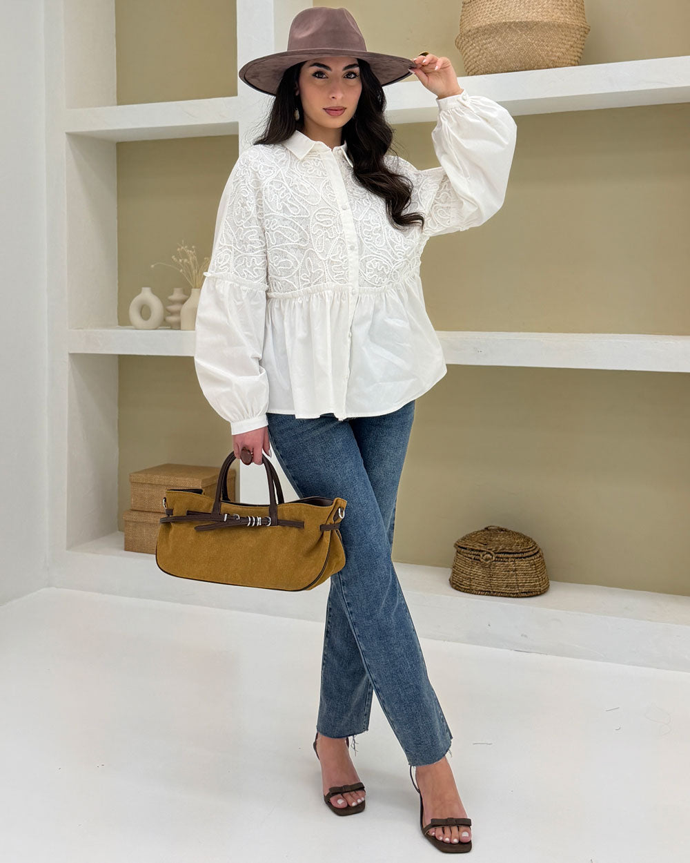 Jeans straight 8940 Blu