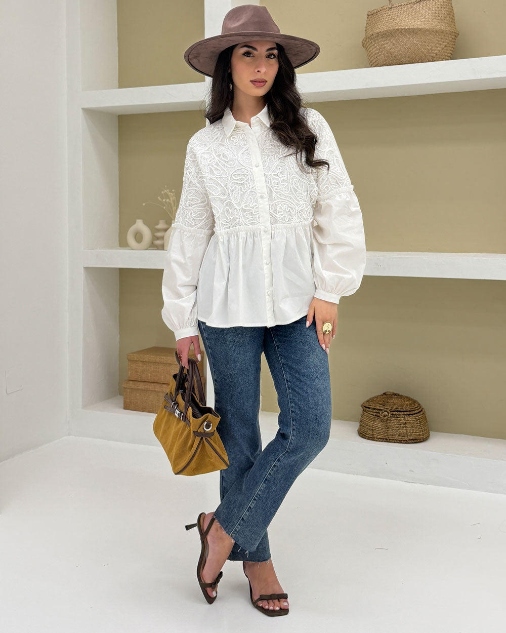 Jeans straight 8940 Blu