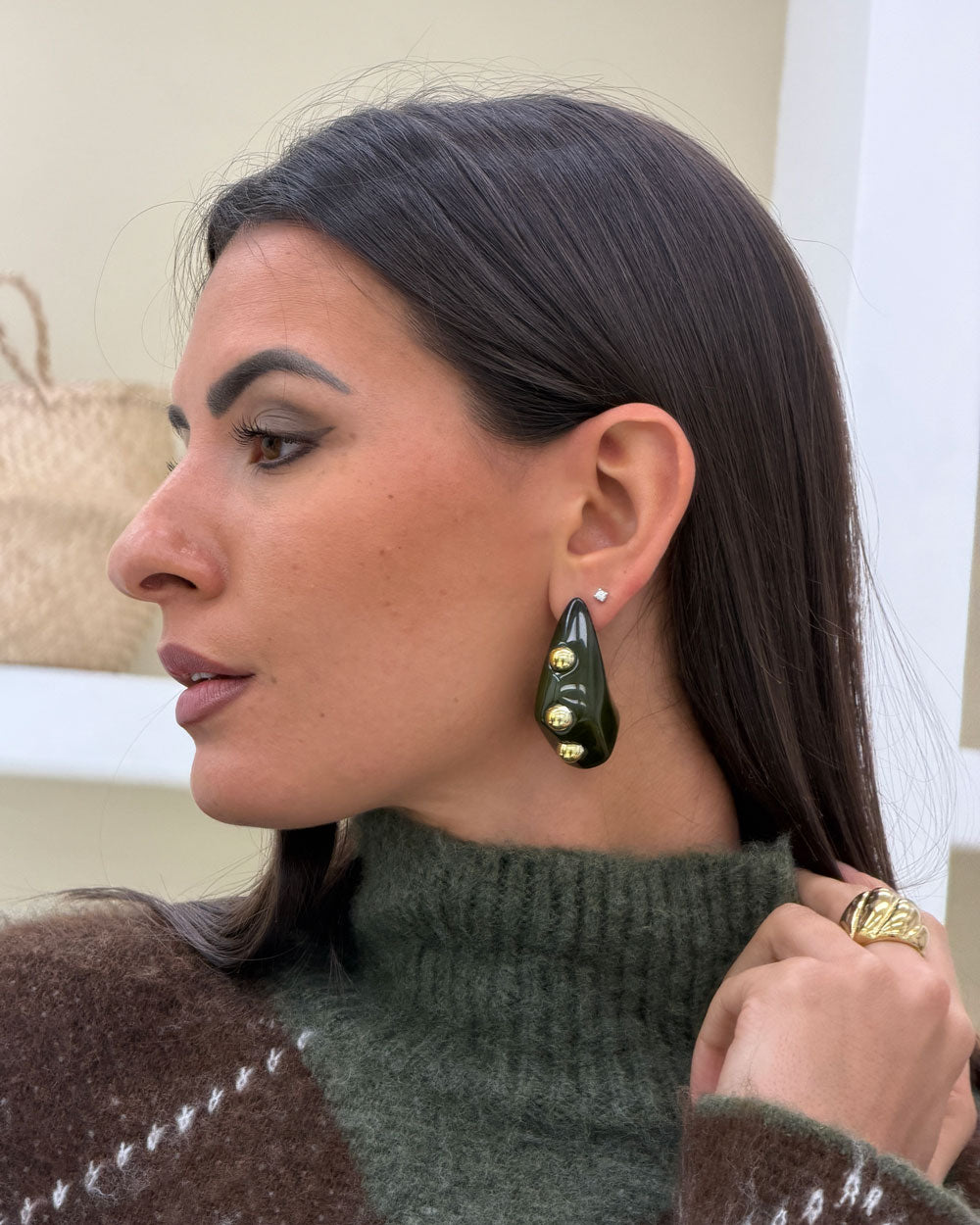 Orecchini Tania Verde