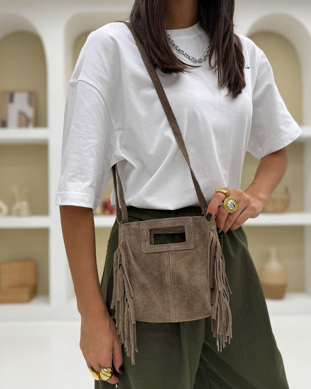 Borsa Mini Maluma Beige
