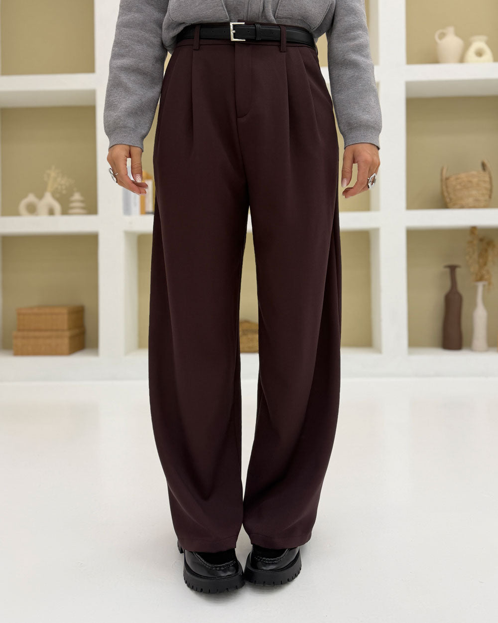 Pantalone NEW cintura 68806 Bordeaux