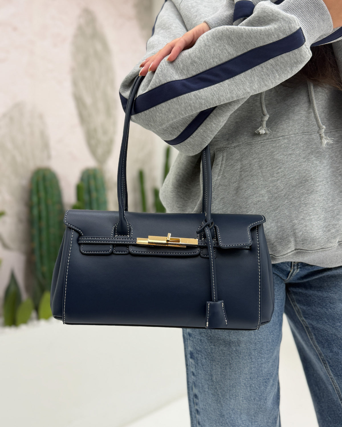 Borsa a spalla Megan Blu