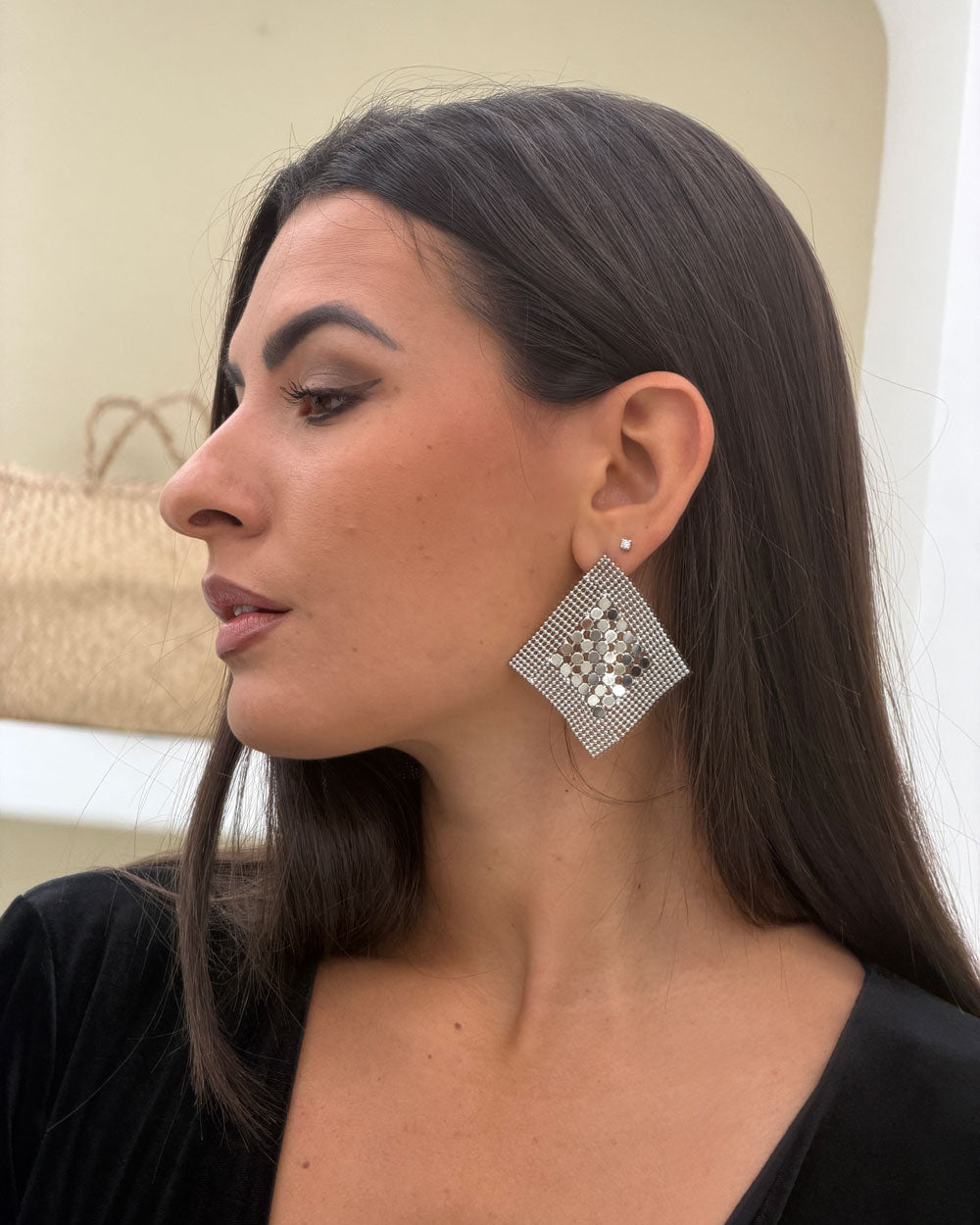 Orecchini Net Argento