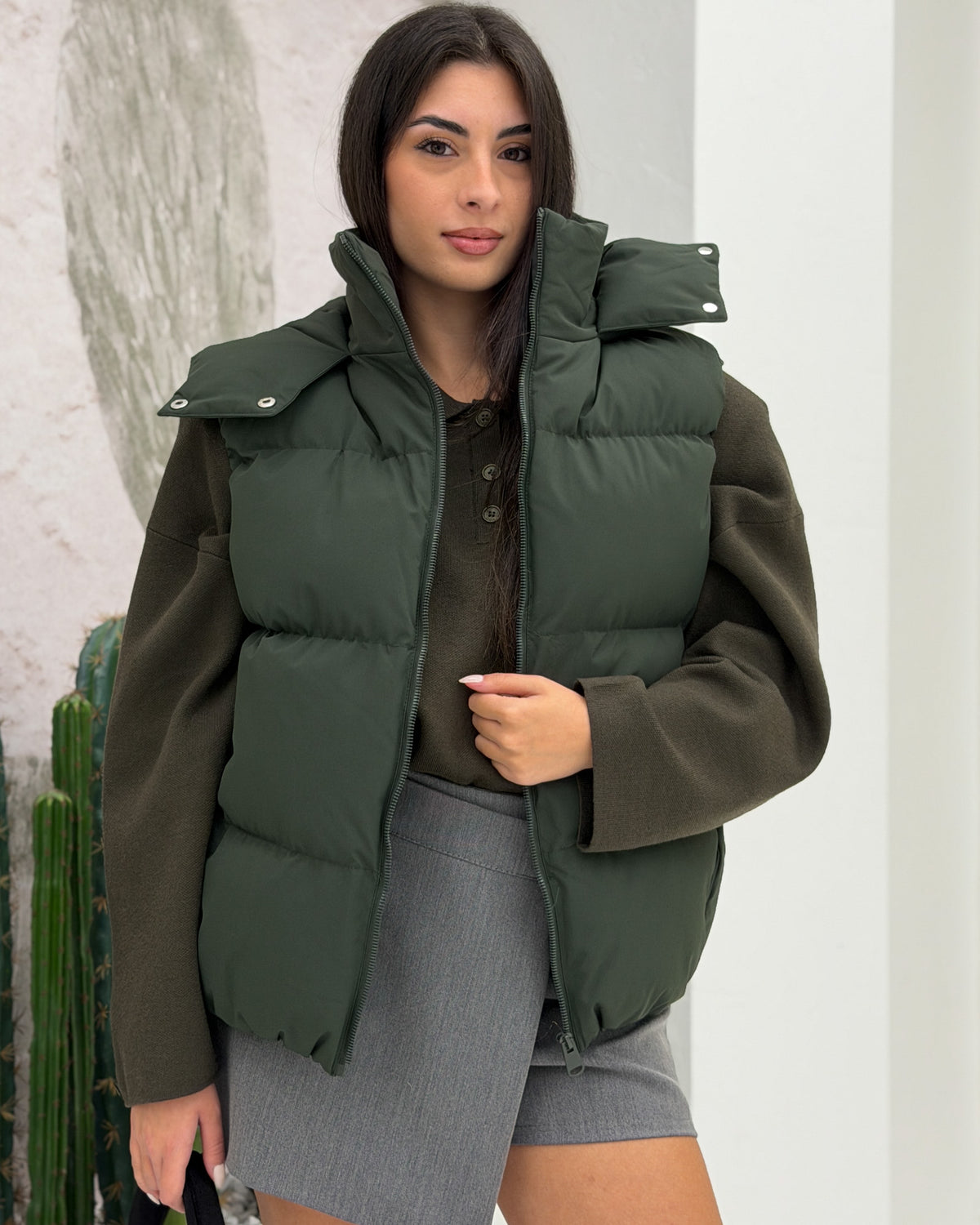 Gilet Imbottito Verde