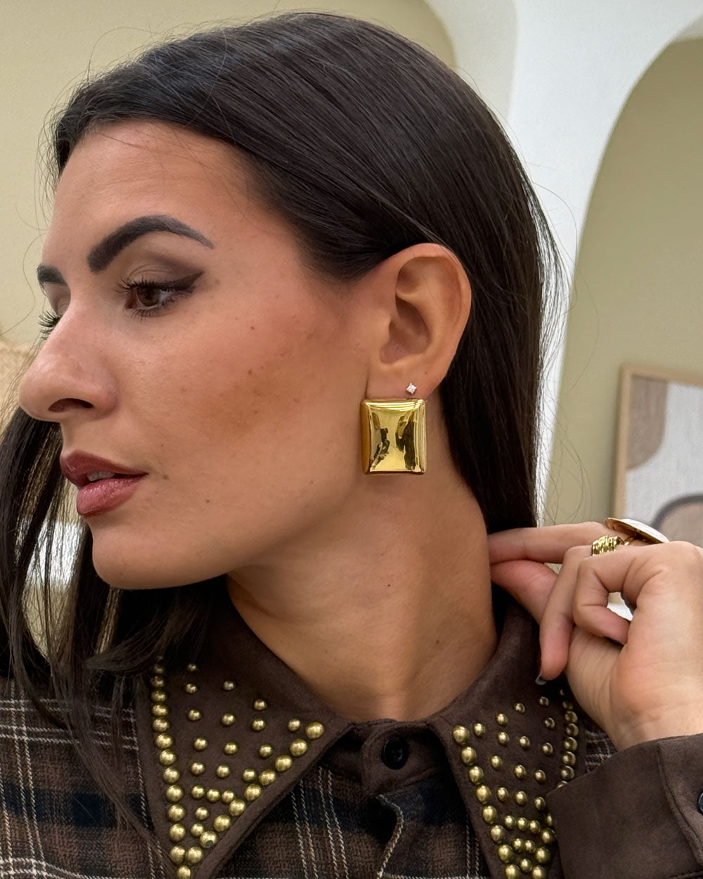 Orecchini Cube Gold