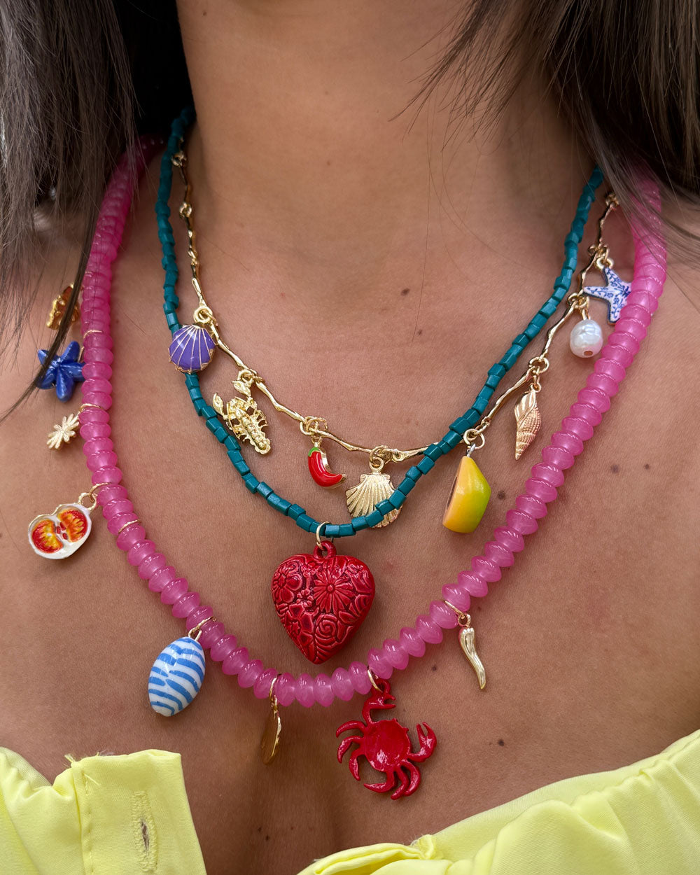 Collana Summer Rosa