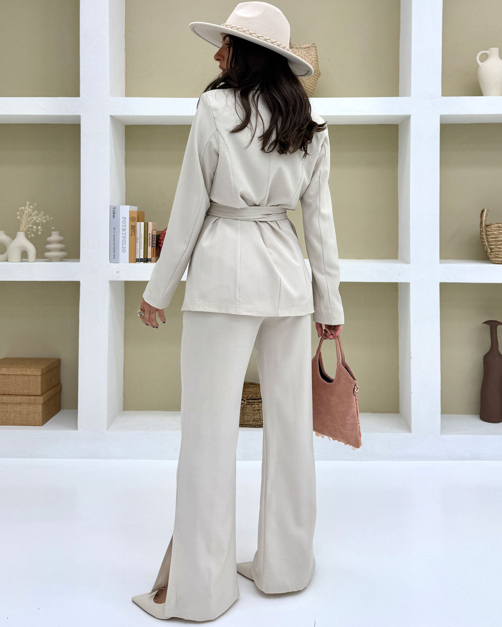 Tailleur Polly cintura Panna