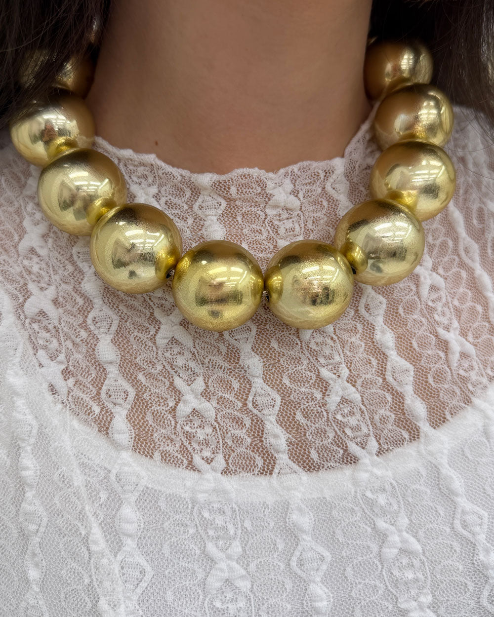Collana sfere big Oro