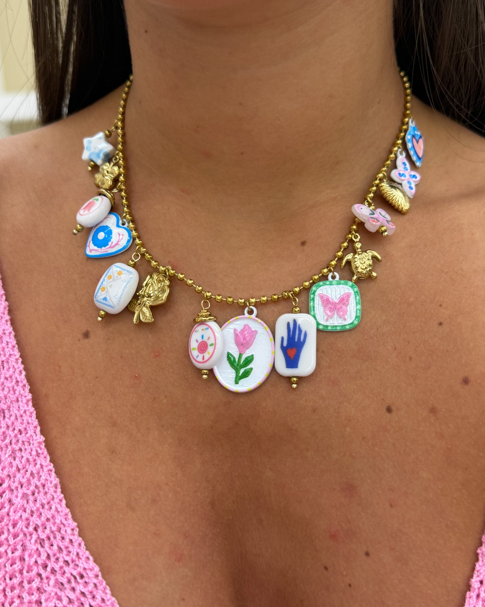 Collana tulipano Rosa
