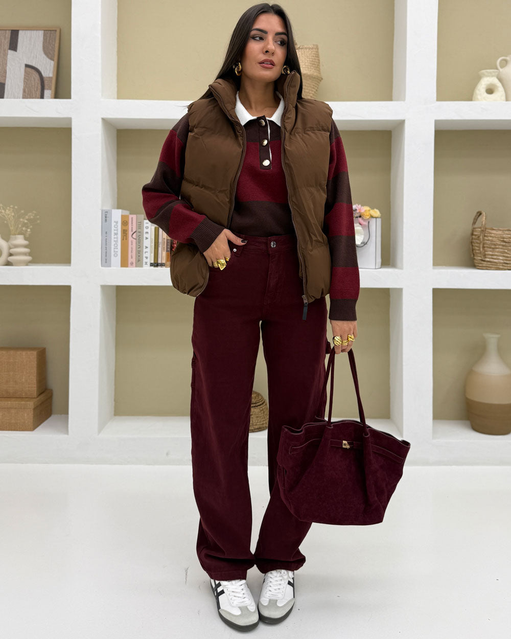 Borsa Annalisa suede Bordeaux