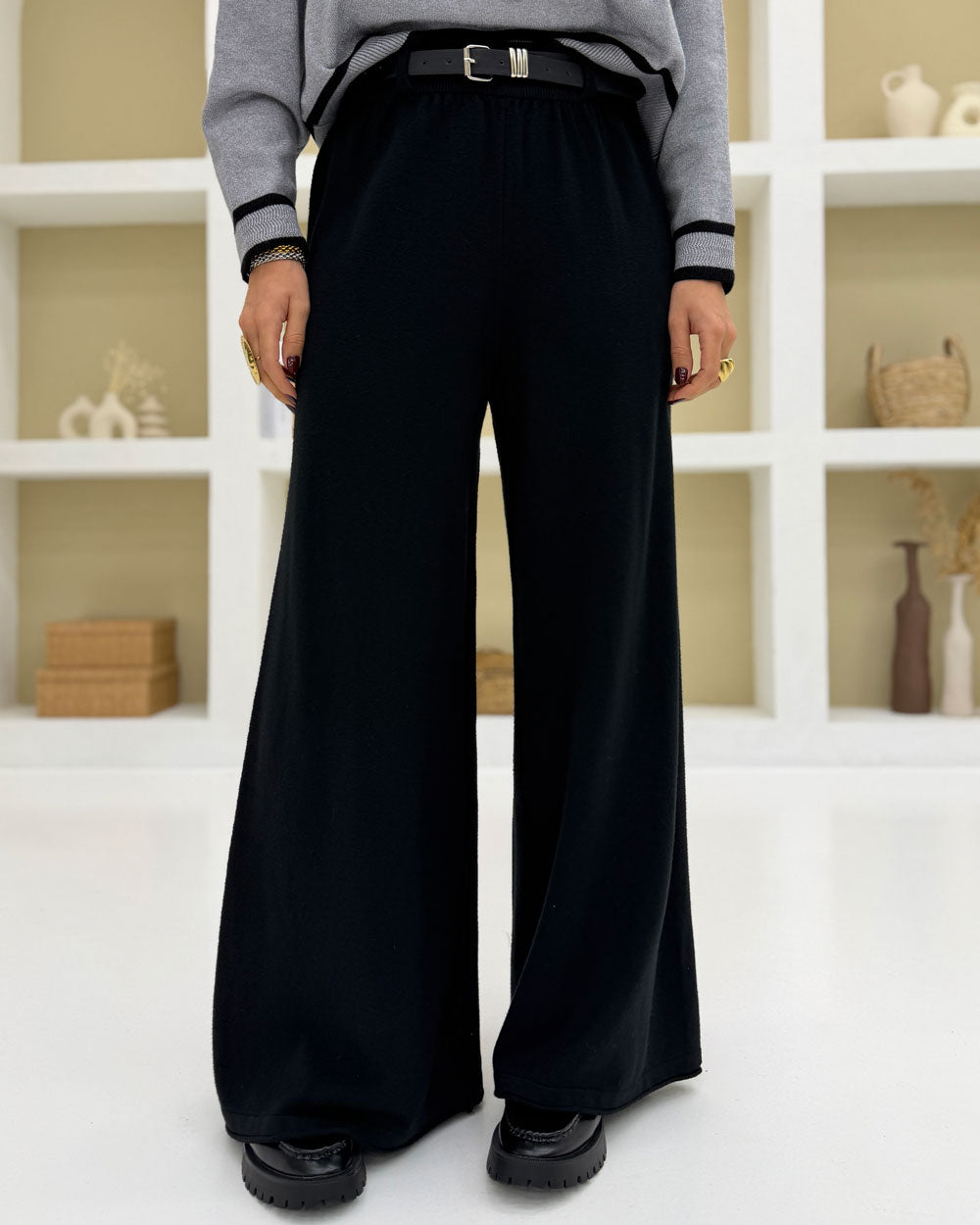 Panta/maglia cintura 15674 Nero