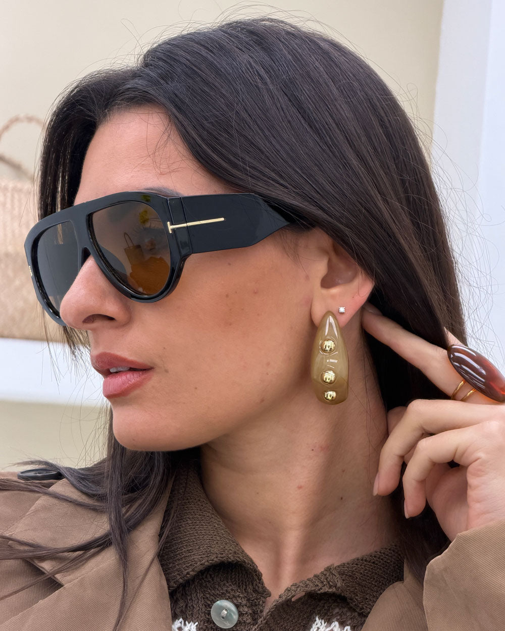 Orecchini Tania Beige