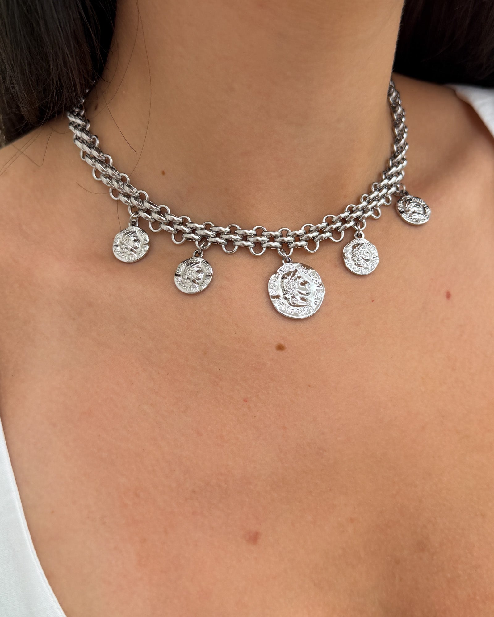 Collana monetine Argento