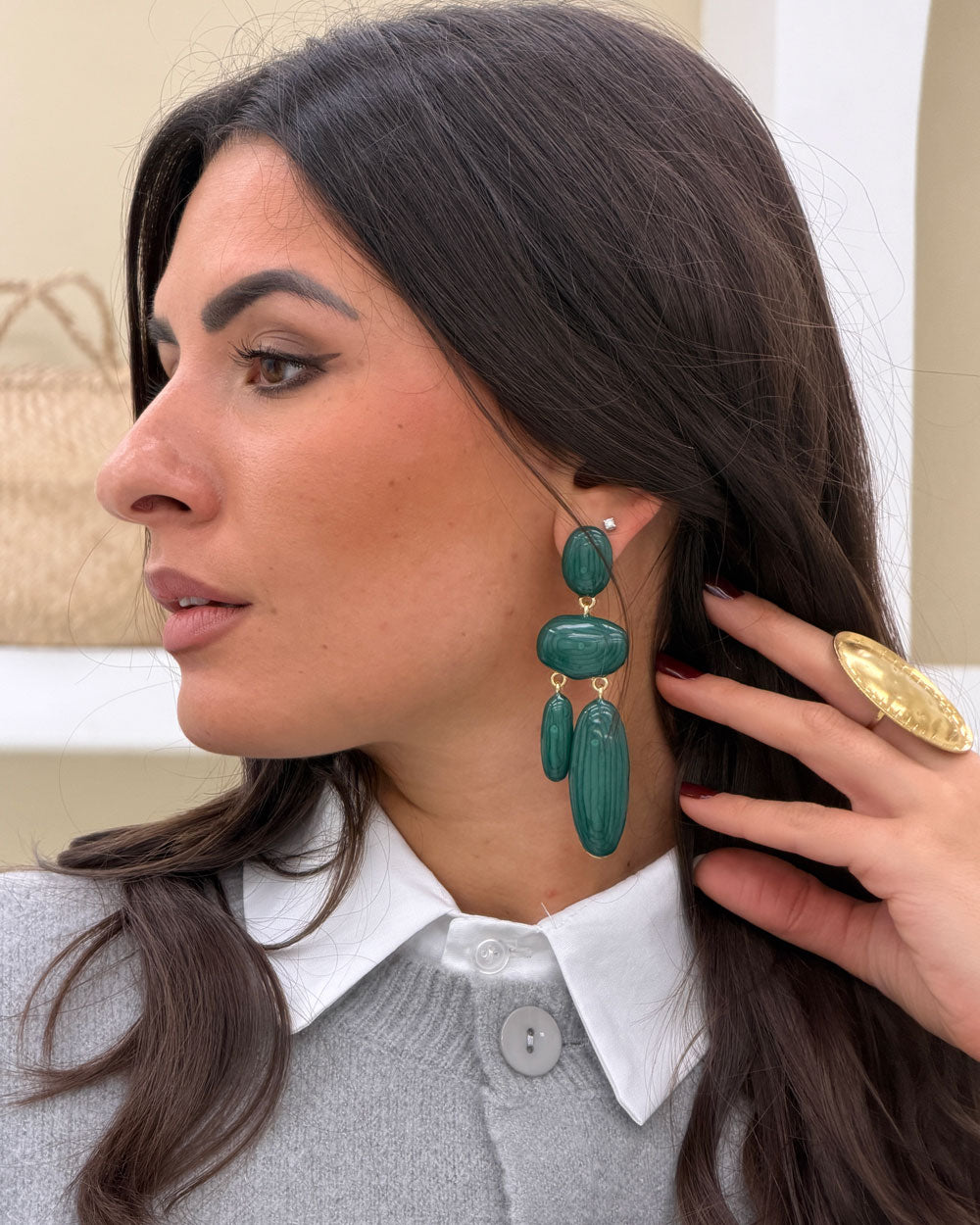 Orecchini Petral Verde