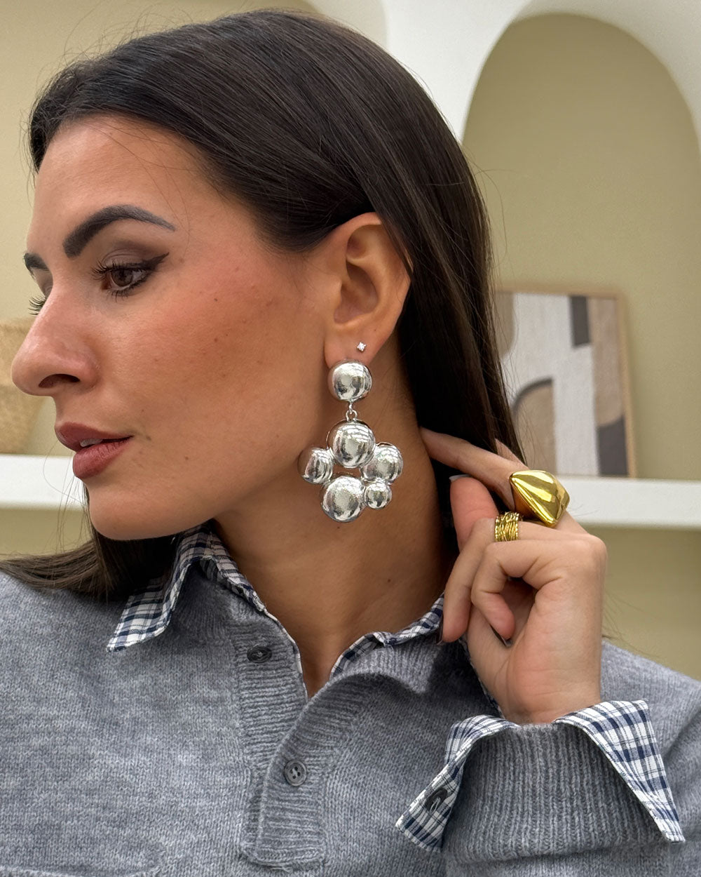 Orecchini Bubble Argento