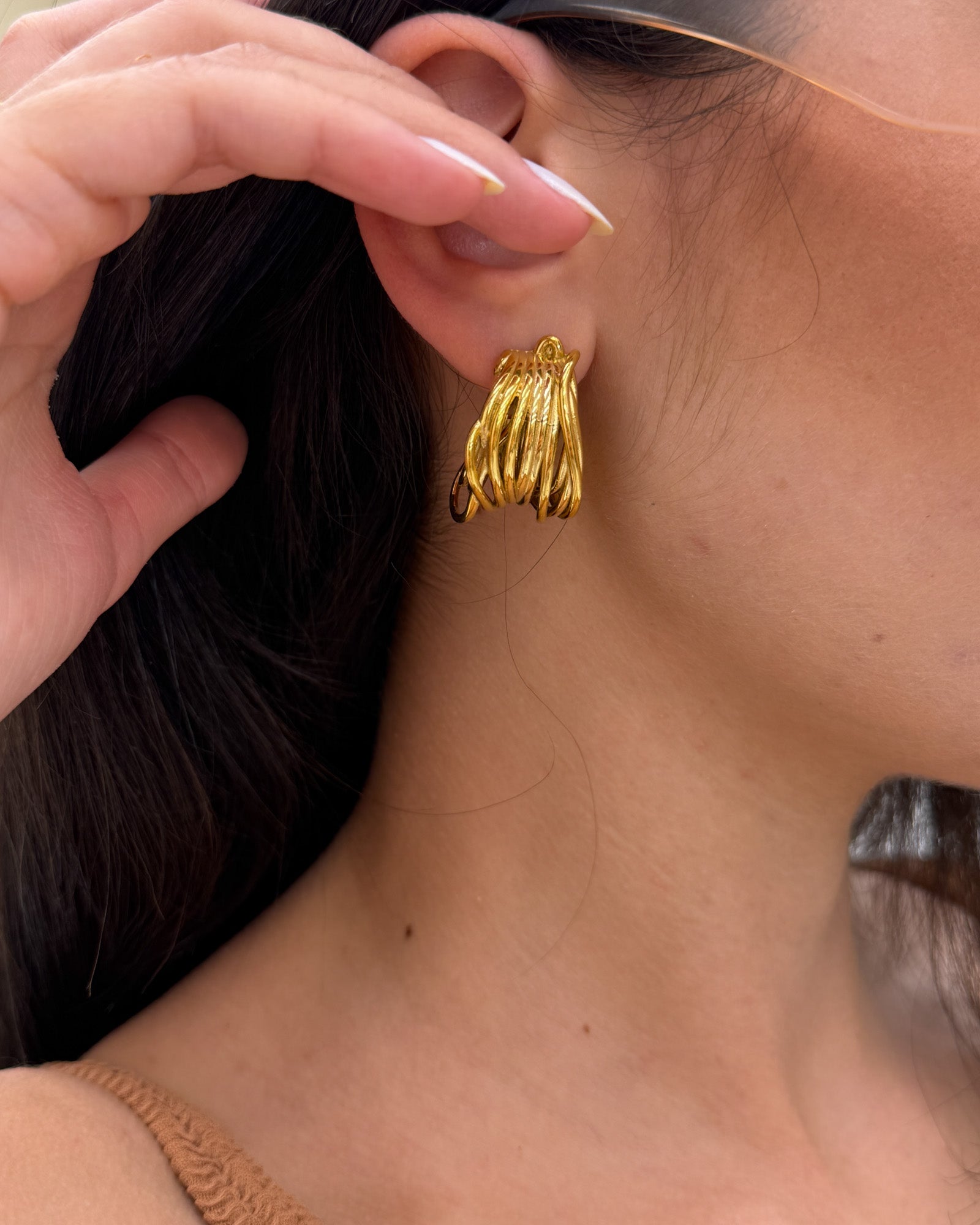 Orecchini multi circle big Oro