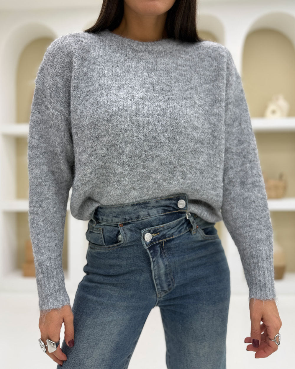 Pull over Kira Grigio Chiaro